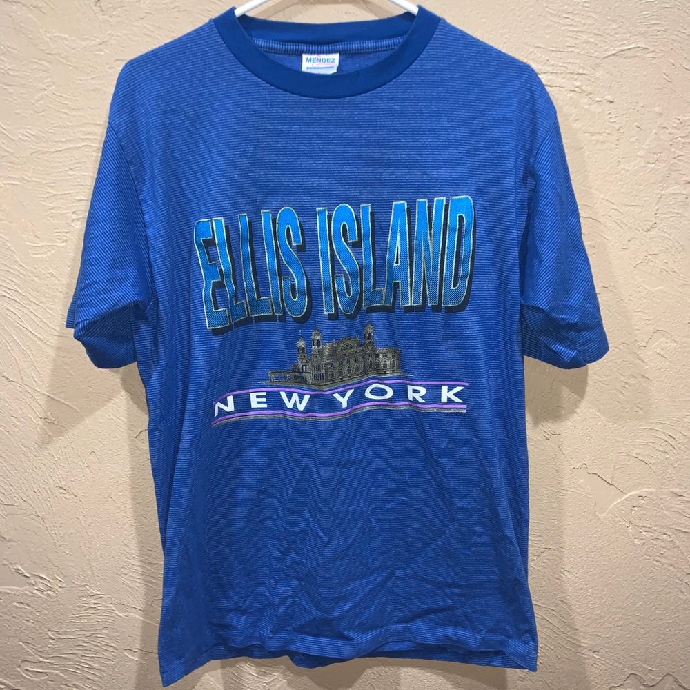 Vintage 90s Single Stitch Ellis Island, New York